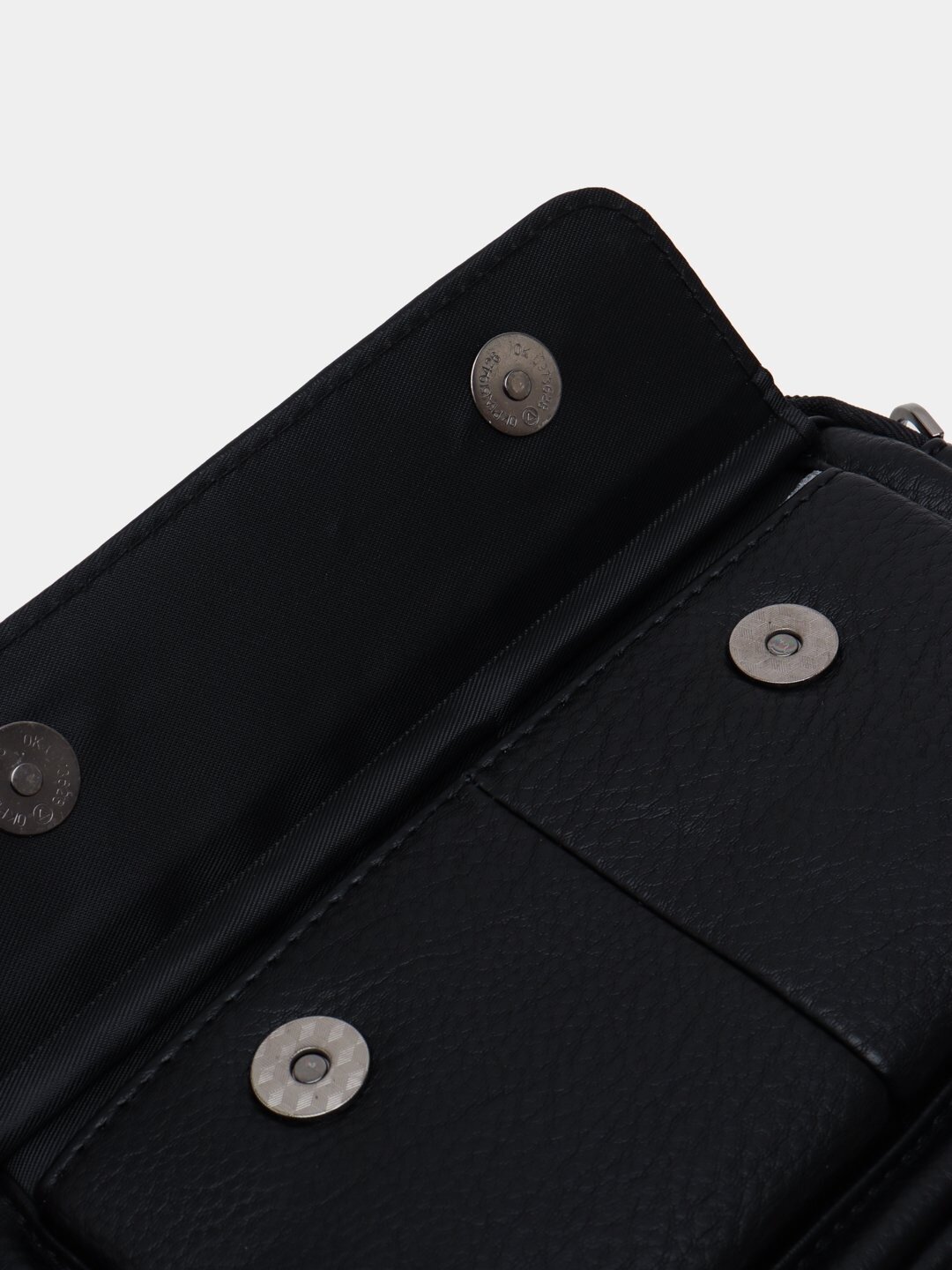 Портмоне, фактура матовая, гладкая, black — фото 1