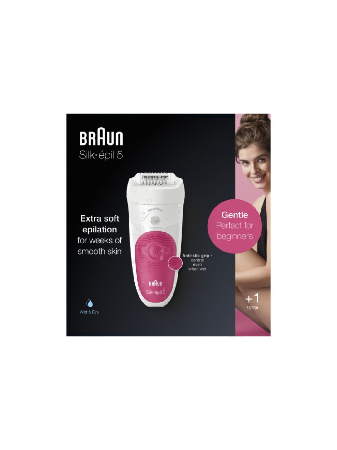 Эпилятор Braun Silk-Epil 5, от аккумулятора и сети, для сухой и влажной эпиляции