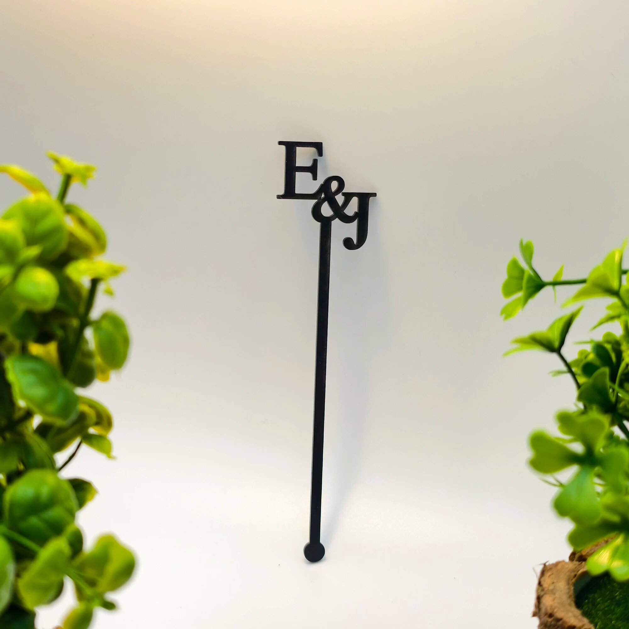 Персонализированные акриловые мешалки для коктейлей 18cm, 10pcs Silver mirror