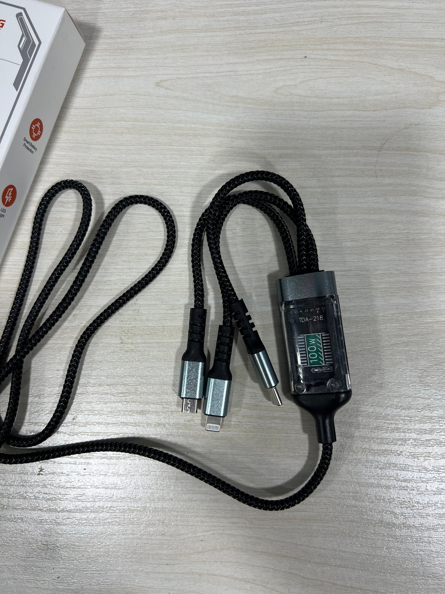 Кабель зарядного устройства, универсальный, для разных моделей смартфонов — фото 1