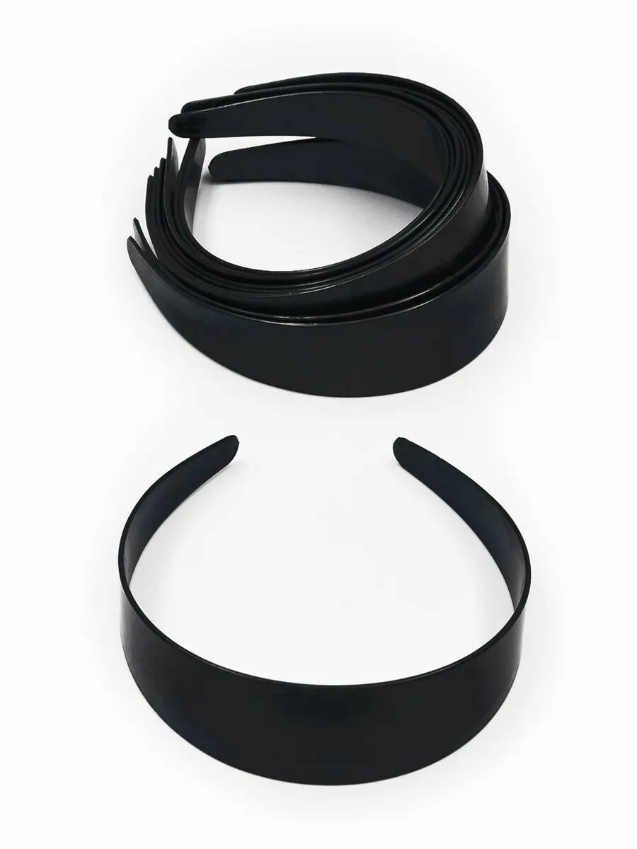 Ободок для волос пластиковый 3,8 см (3 шт)