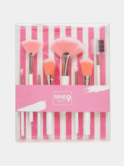 Профессиональный набор кистей для макияжа Nine9 Beauty, 9 шт