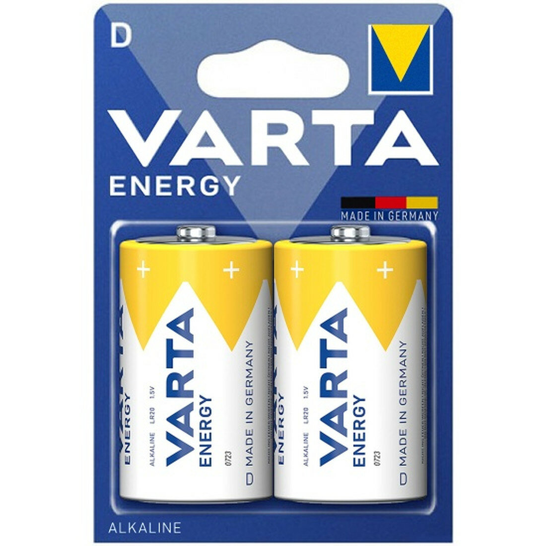 Элемент питания Varta Energy, тип D, 2 шт