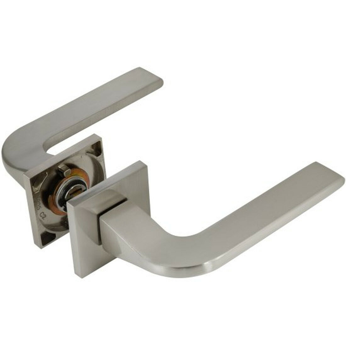 Adden Bau Ручка дверная межкомнатная на квадратном основании URSA S 552 NICKEL  цвет никель 