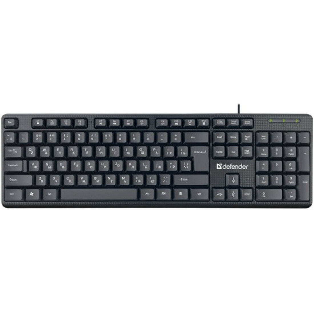 Клавиатура Defender DAILY HB-162, USB, 104 клавиши, черная