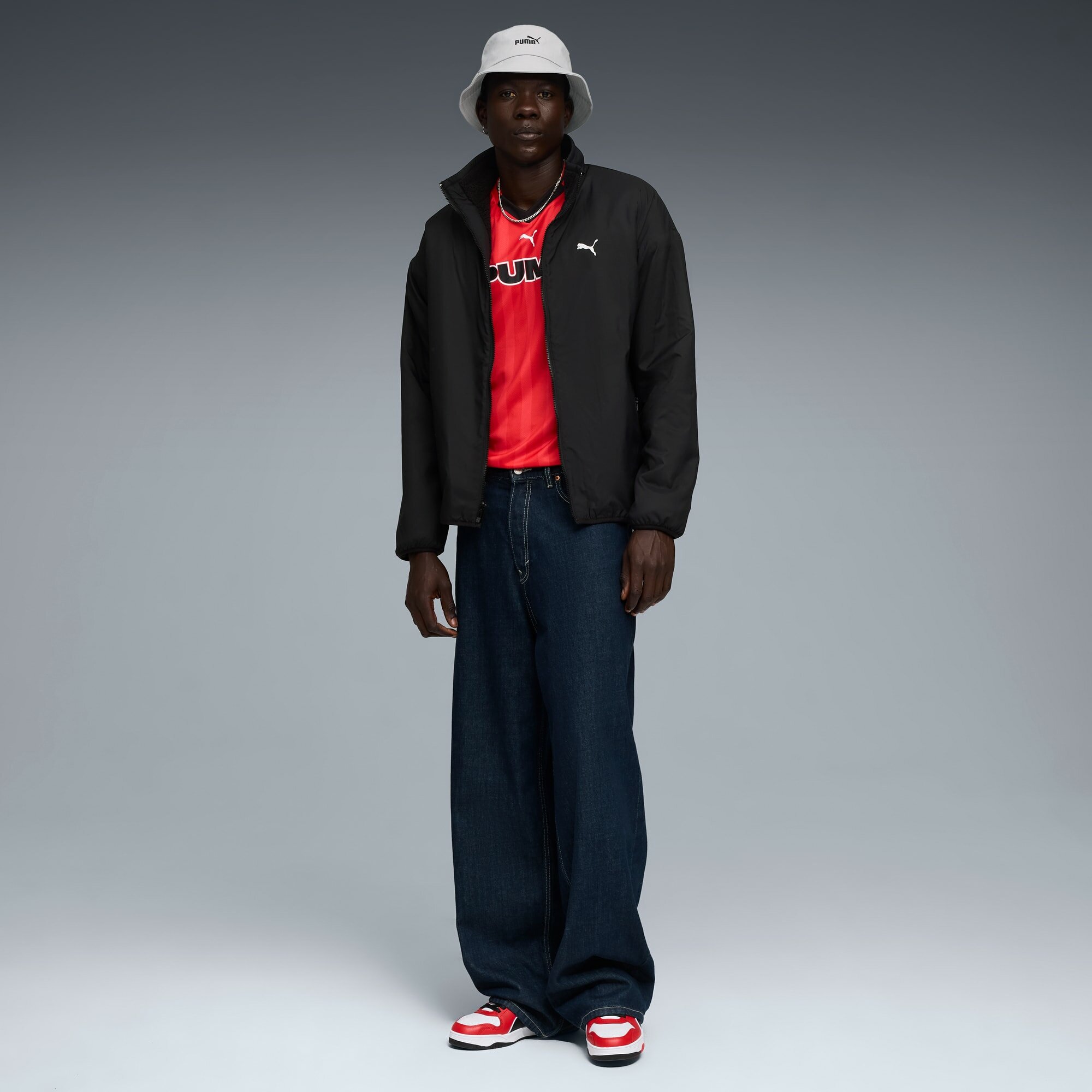 Куртка PUMA Reversible Hybrid Sherpa, размер XL, черный — фото 1