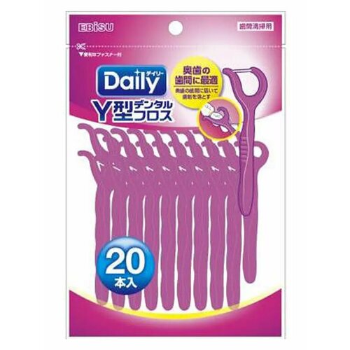 Флоссер с тонкой зубной нитью на Y-образной ручке 20 шт
