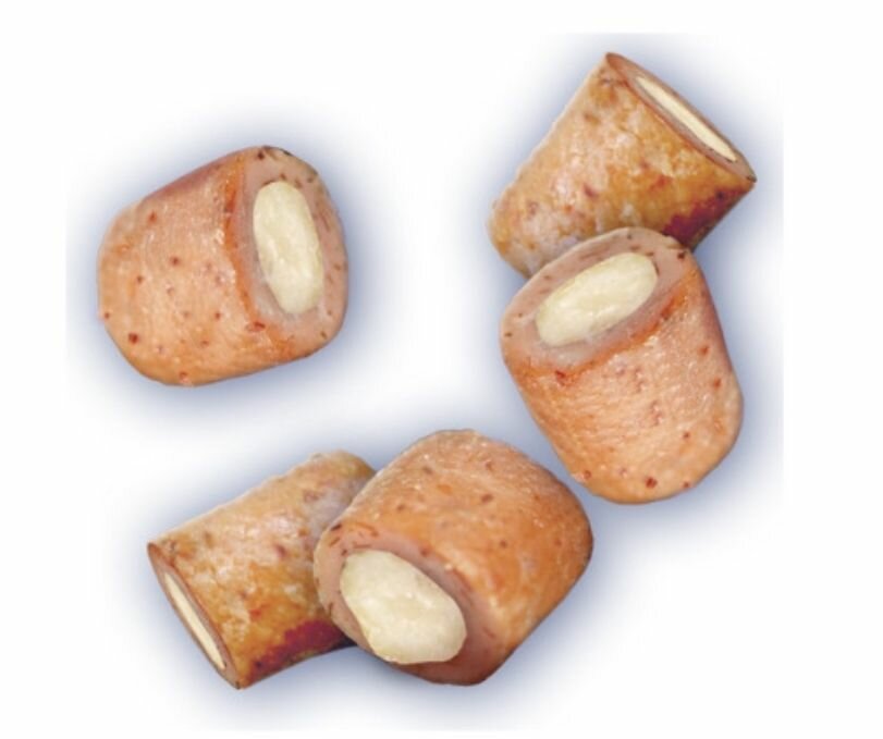 Картинки INABA / Инаба корм для собак мелких, средних и крупных пород лакомство Churu Bee Сhuzuri запеченные трубочки Куриное филе с сыром для здоровья суставов, 10 гр х 7 шт