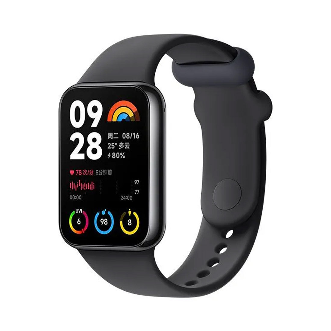 Фитнес-браслет Xiaomi Xiaomi Mi Band 8 Pro 1,74-дюймовый AMOLED-экран Более быстрая зарядка черный, Global