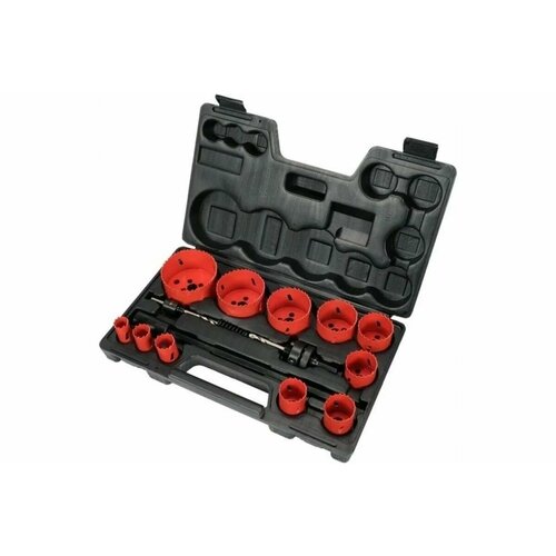 Набор коронок биметаллических YATO 15 предметов 19-76 мм YT-3381 6589₽