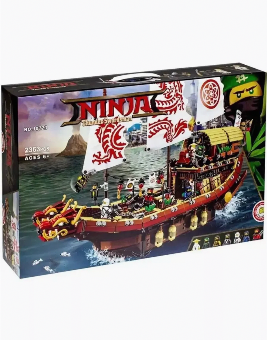 Конструктор Ninja: Летающий корабль - 2367 деталей/подарок ребенку
