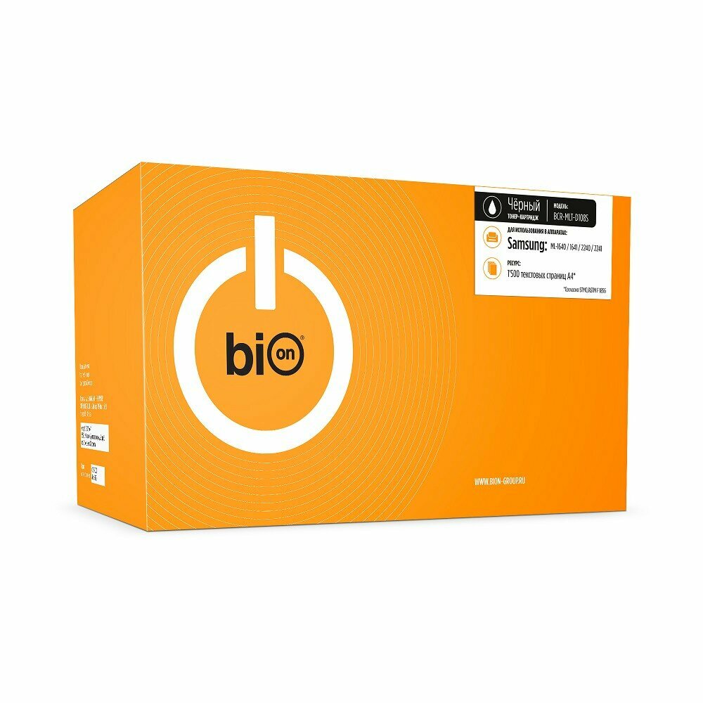 Bion Расходные материалы BCR-MLT-D108S Картридж для Samsung