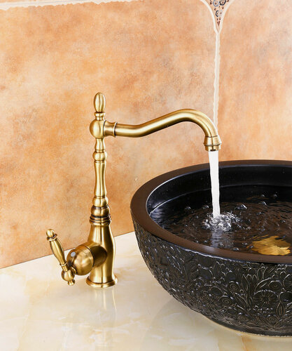 Изображение товара Смеситель для кухни из латуни с поворотным изливом Hansen H59077-D Бронза