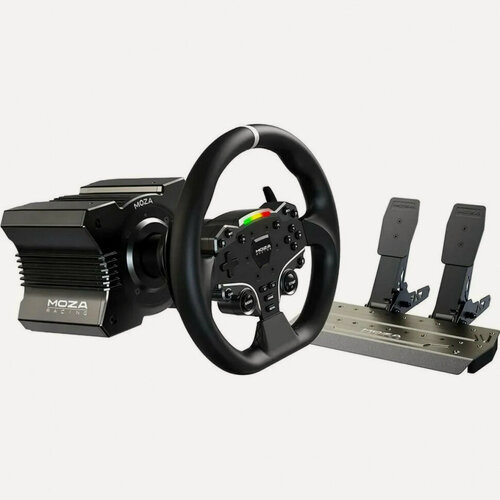 Изображение товара Игровой руль MOZA R5 Bundle (R5 Base, ES Wheel, SR-P Lite double Pedals，R5 Table Clamp) RS20