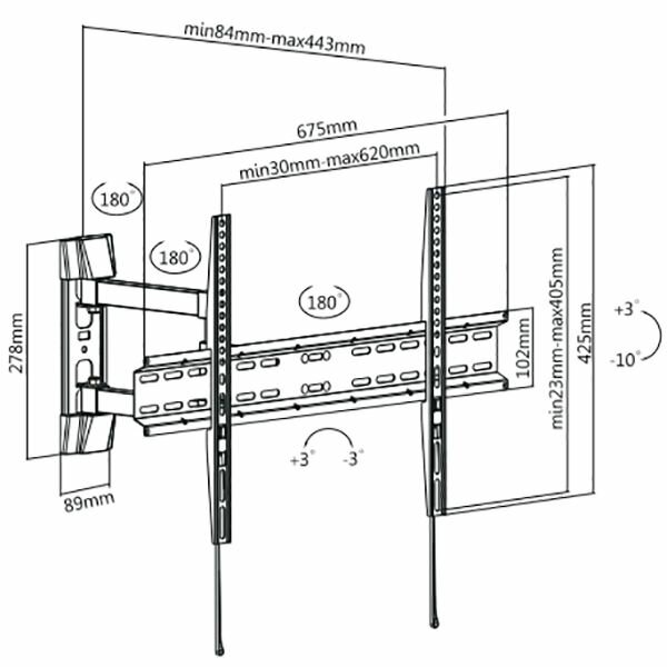 Кронштейн Ultramounts UM879 черный 37"-70" настенный поворотно-выдвижной и наклонный до 35кг - фото №2