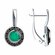 Серьги Diamant online, серебро, 925 проба, родирование, агат, фиа...