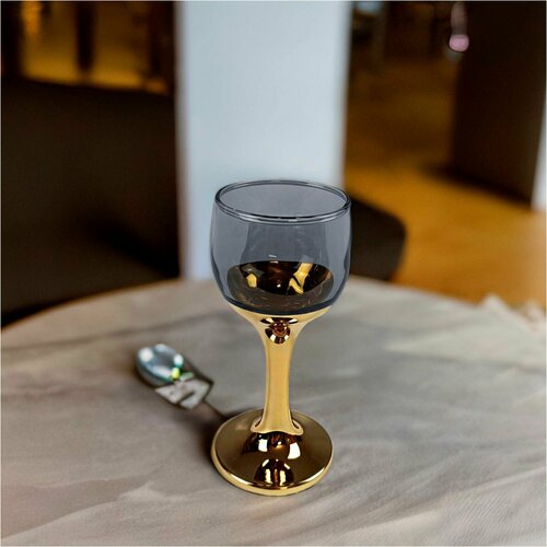 Подарочный набор рюмок с алмазной гравировкой PROMSIZ аметист поло, 55 мл, 6 шт.