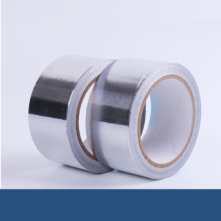 25мм 50м Алюминиевая фольга, самоклеющаяся, 0,05мк — фото 1