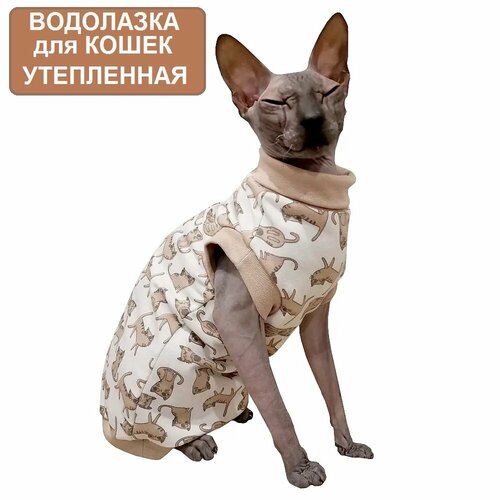 Одежда для кошек. Водолазка утепленная для кошек (L )