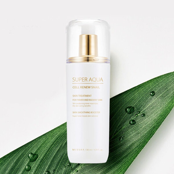 Изображение Антивозрастная эмульсия для лица с муцином улитки Missha Cell Renew Snail Essential Moisturizer, 130 мл