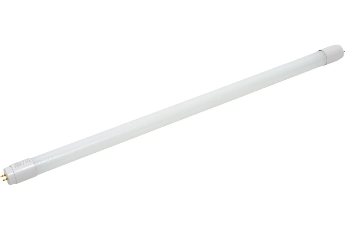 Светодиодная лампа ЭРА red line led t8-10w-840-g13-600mm ntb g13 неповоротный 10вт трубка стекло нейтральный белый свет Б0056904