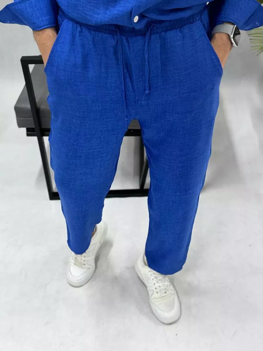 Комплект одежды SKOS Fashion Весна - Лето 2024, размер L, синий — фото 1