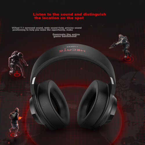 Изображение товара Проводные наушники EDIFIER HECATE G2 Professional Edition USB 7.1 Channel Gaming Headset, цвет Black