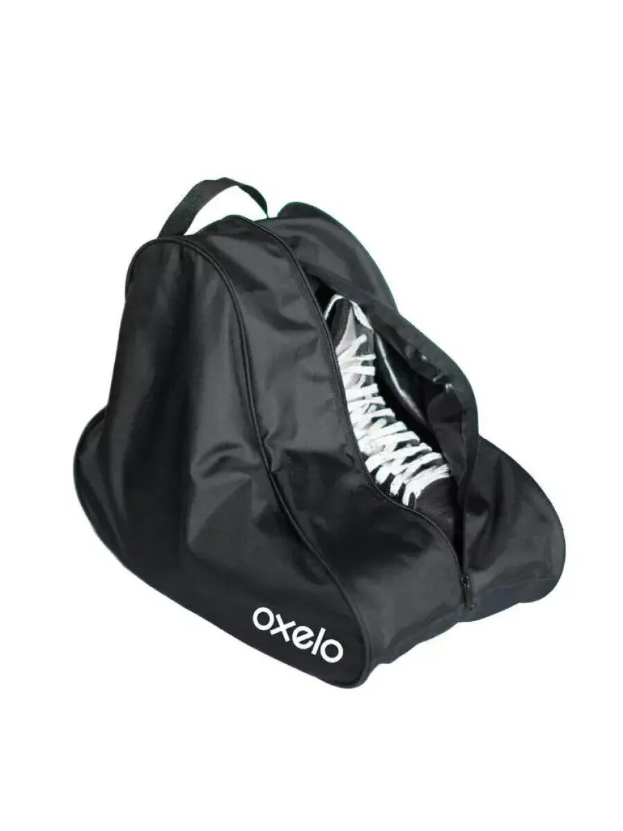 Сумка для коньков и роликов, 26 л черная Oxelo 100, износостойкая ткань — фото 1