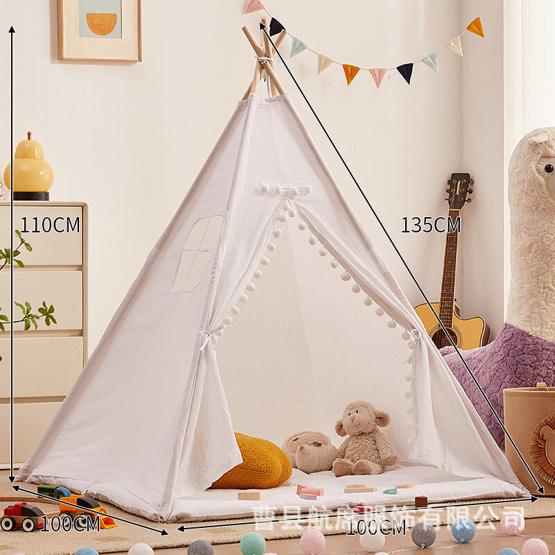 Палатка игровая Amazon Home "Индийский замок", белый, 1.35м для детей