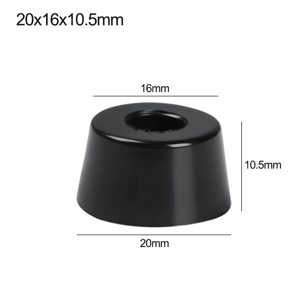 Резиновые накладки для мебели, черные, 10 шт, 20x16x10.5mm-4mm
