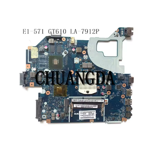 Для Acer Aspire E1-571G V3-571G Материнская плата ноутбука HM77 GT610M GPU Q5WVH LA-7912P 3700₽