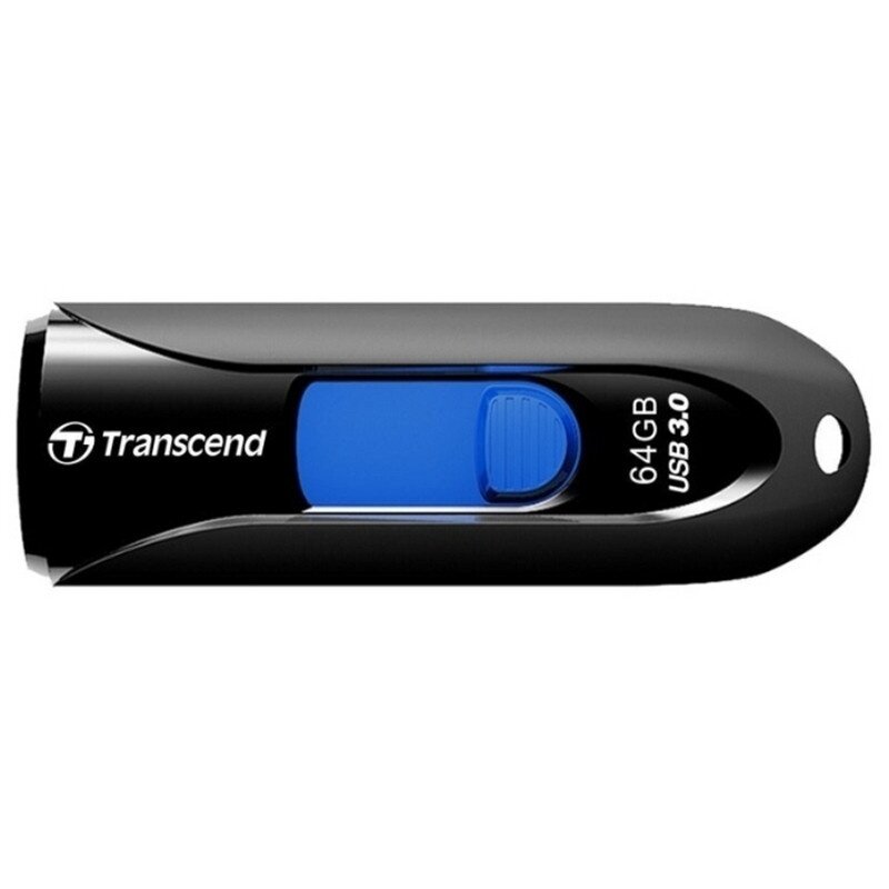 Флеш-карта Transcend JetFlash 790, 64 гб, USB 3.1 G1, черно-синяя (TS64GJF790K)