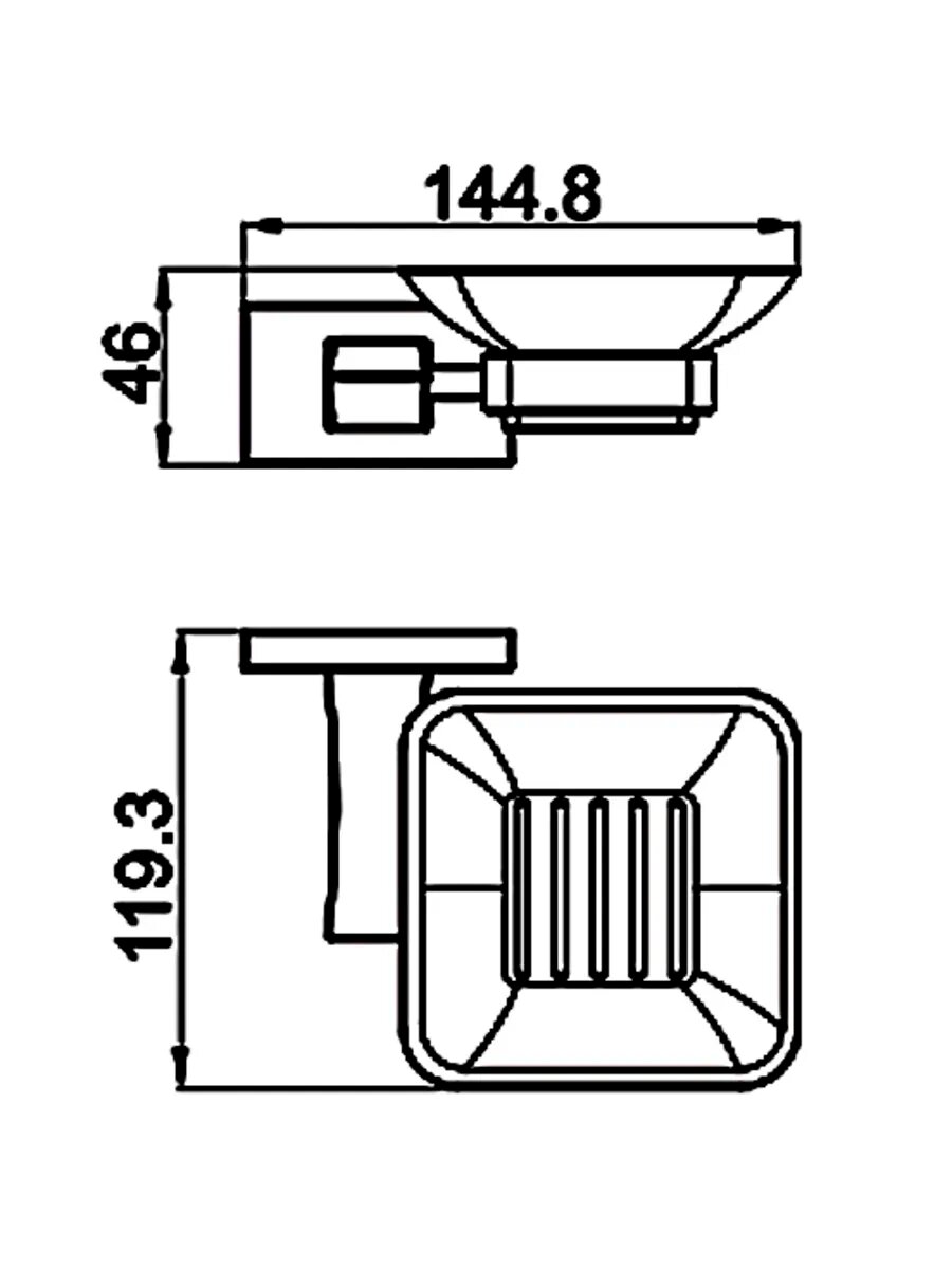 G0702-3 Мыльница настенная — фото 1