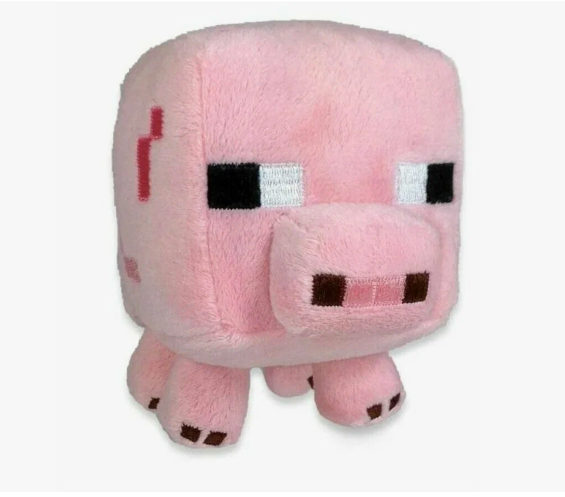 Картинки Мягкая плюшевая игрушка свинка Minecraft (Майнкрафт) Minecraft Baby pig15 см