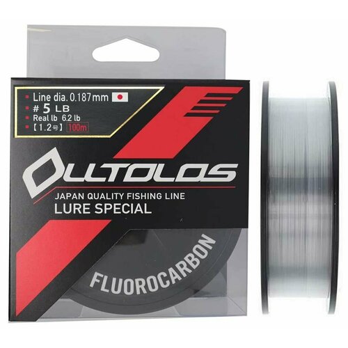 Флюорокарбон YGK OLLTOLOS FLUOROCARBON 100m #1.2 (5lb/0.187mm)