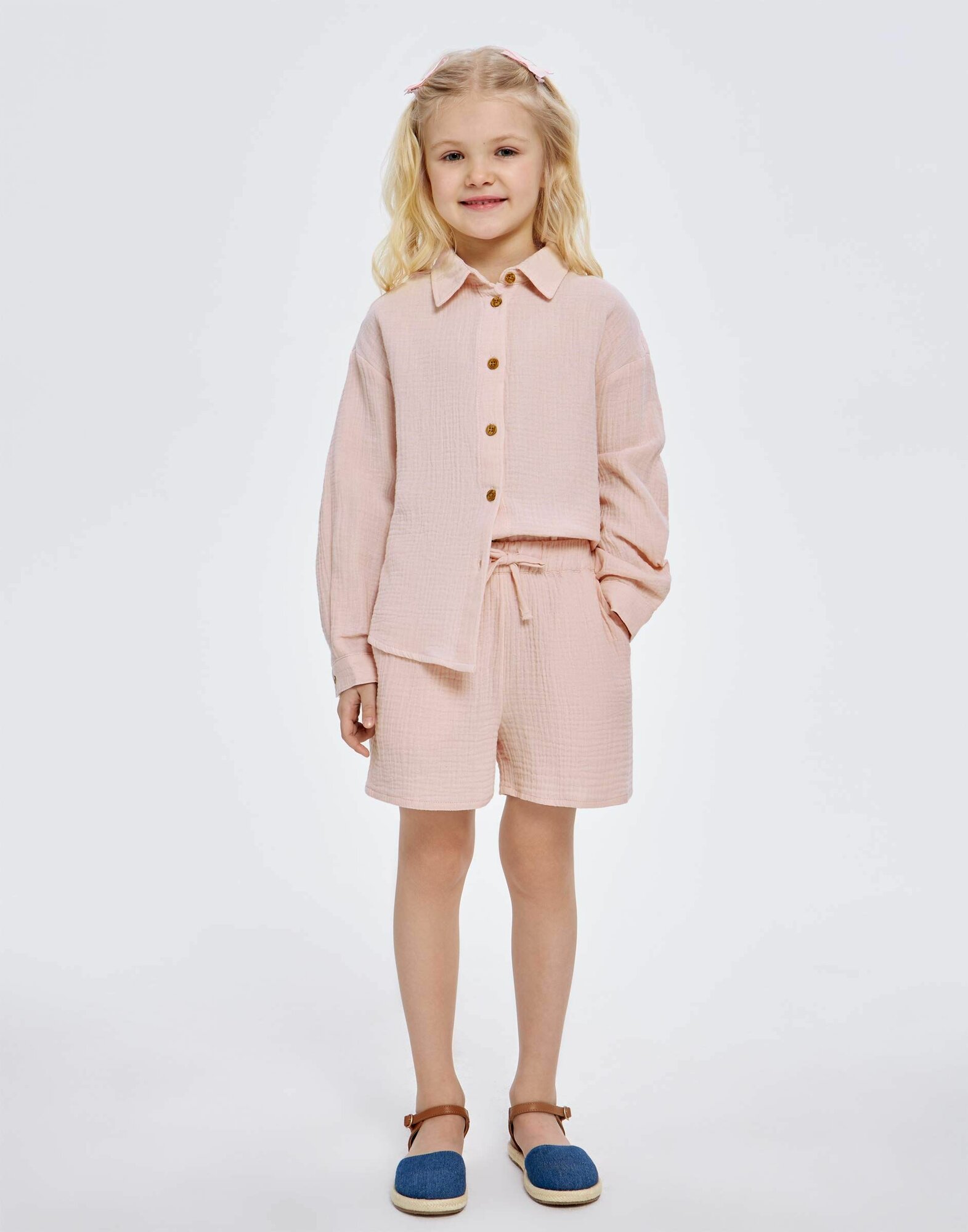 Шорты Gloria Jeans размер 6-8л/128 светло-розовый