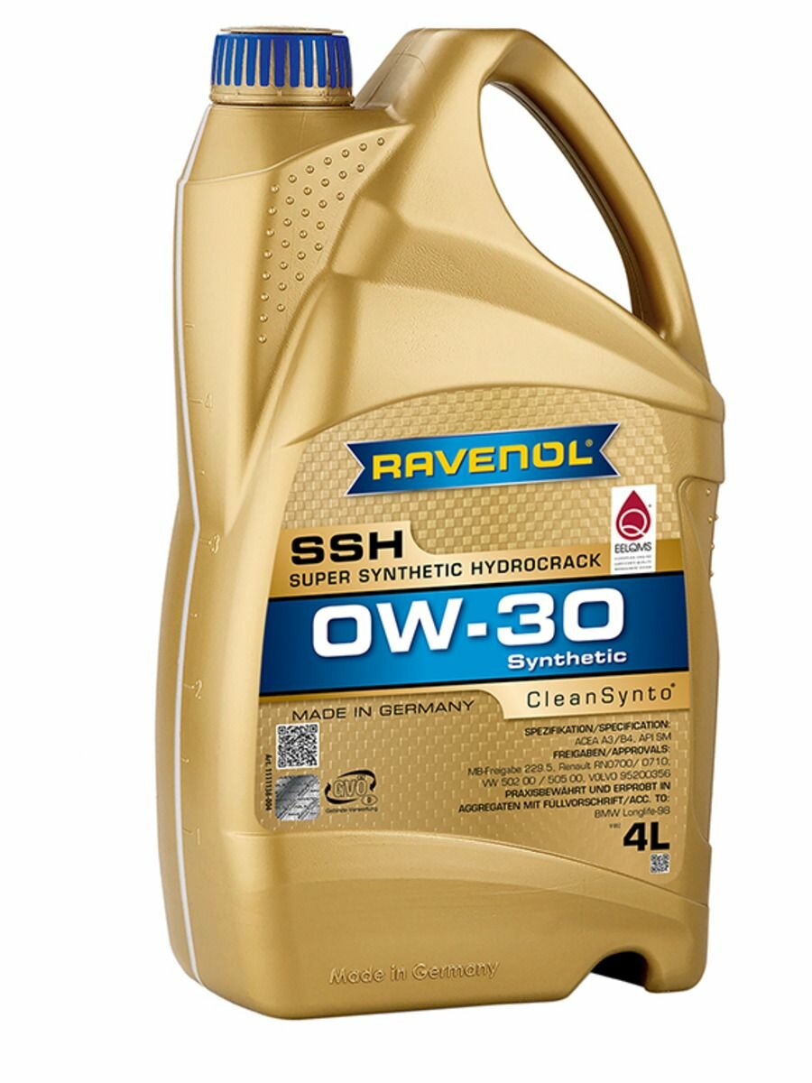 Моторное масло RAVENOL SSH 0W-30 4 л.