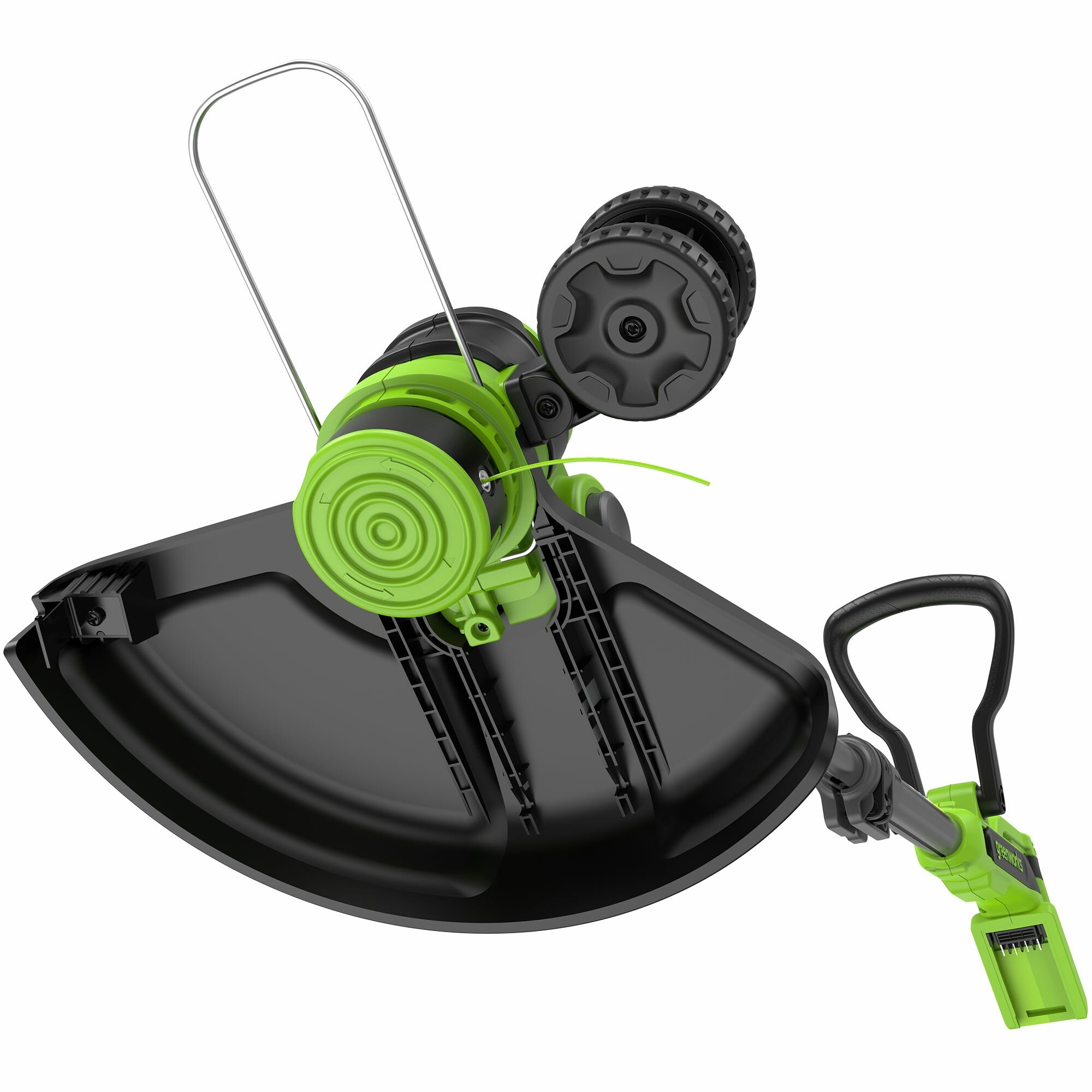 Триммер аккумуляторный Greenworks G40LT331 2113507UB, 40V, бесщеточный, 33 см, с 1хАКБ 4Ач и ЗУ, леска +пластиковые ножи - фото №3