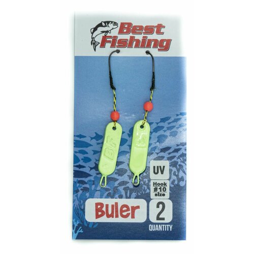 Булеры рыболовные Best Fishing Neon, #10, 3 гр, цвет салатовый UV