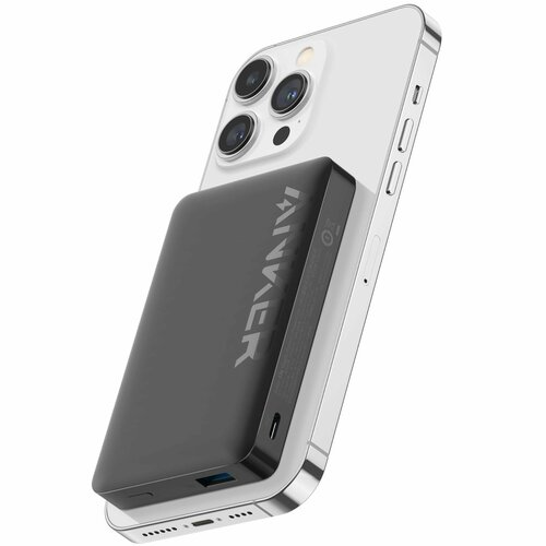 Магнитная зарядка Anker PowerCore 10K беспроводное портативное зарядное устройство аккумуляторная батарея быстрой мощностью 20 Вт USB - C совместима с Аккумулятор 334 3600₽