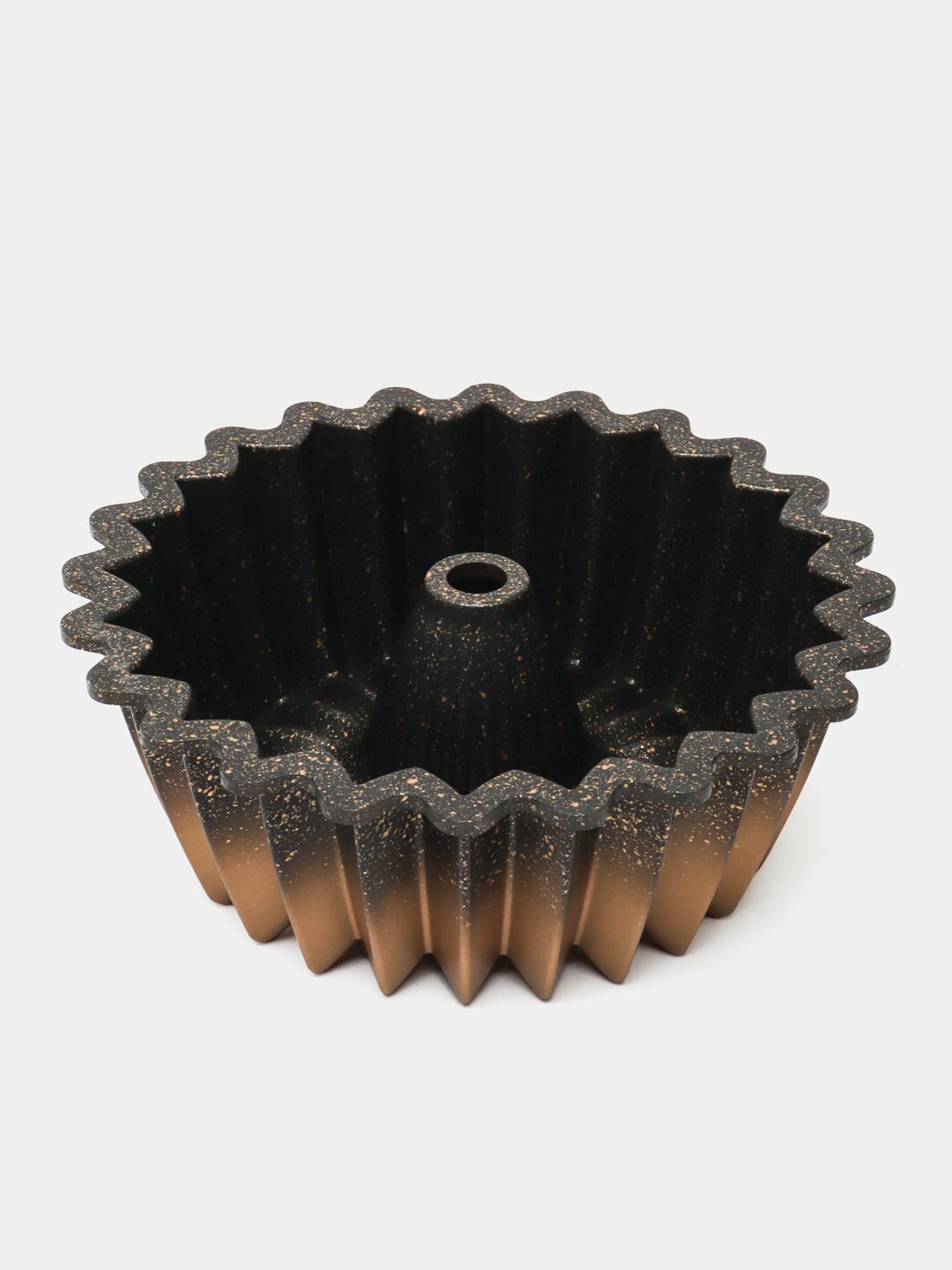 Форма для кексов OMS Collection 3277, антипригарная, круглая, золотистая — фото 1