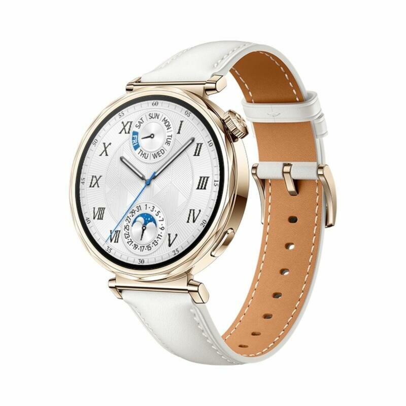 Умные часы Huawei Watch GT 5, 41mm, JNA-B19, кожаный ремешок, Leather White (Белый)