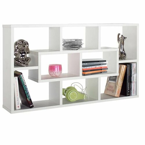 Полка настенная, настольная Сити-3, ЛДСП цвет Белый, 85х48х16 см.