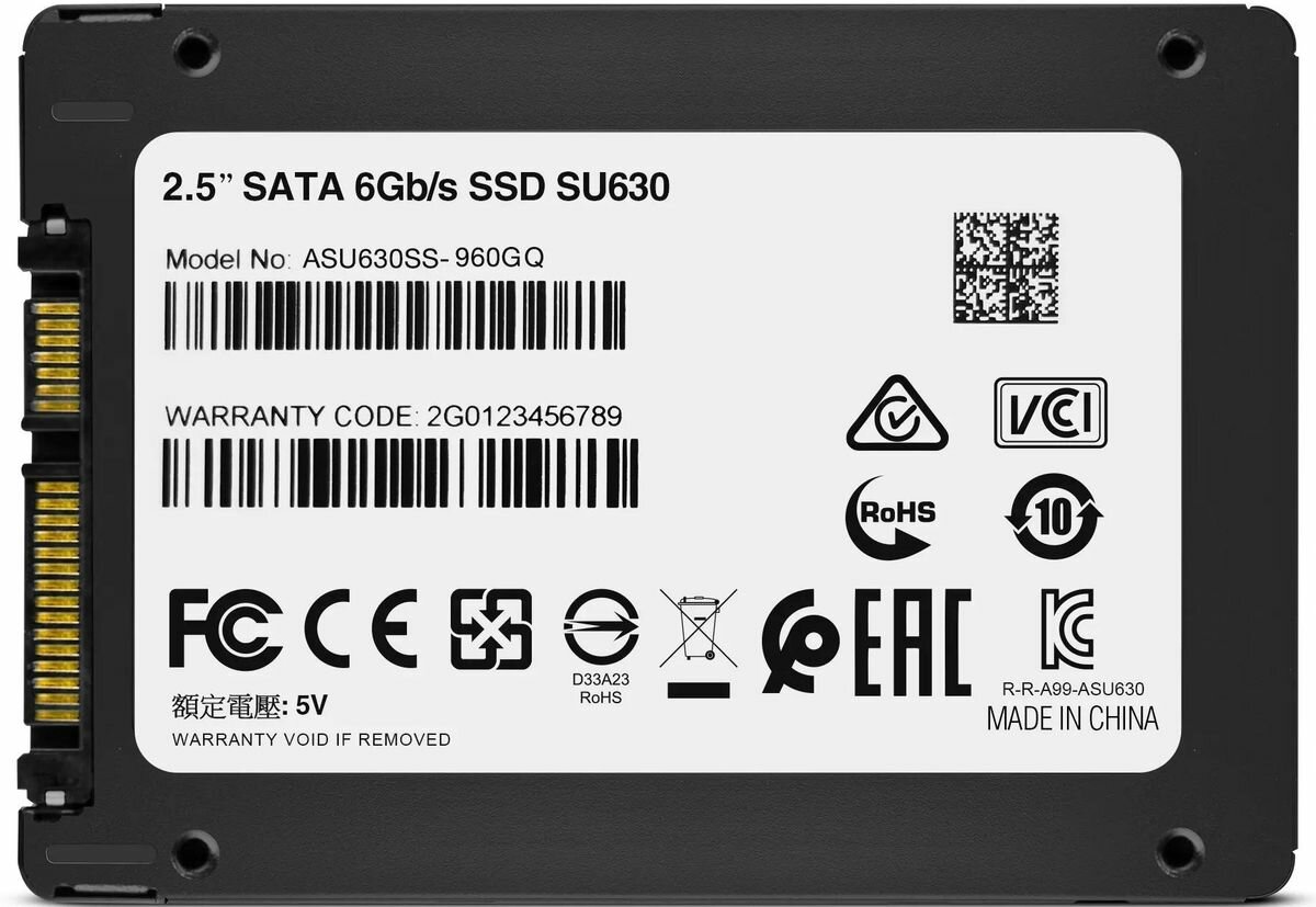 SSD накопитель A-Data Ultimate SU630 960ГБ, 2.5", SATA III, SATA - фото №2