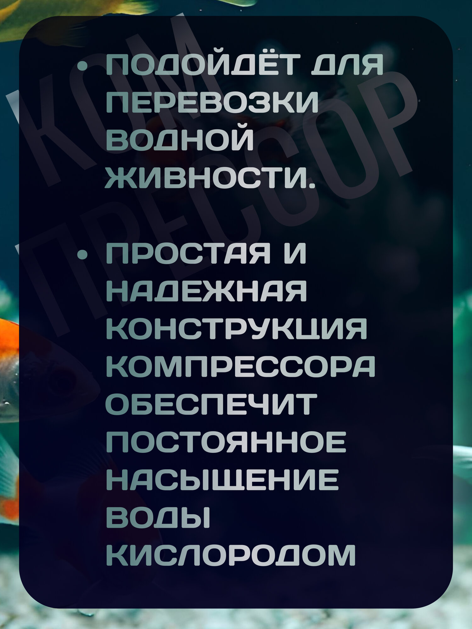 Бесшумный USB компрессор для аквариума 240 л/ч — аэратор + воздух для рыб и живца — фото 1
