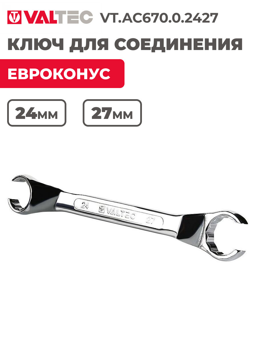 Ключ для соединителей Евроконус 24/27 VT. AC670.0.2427 — фото 1
