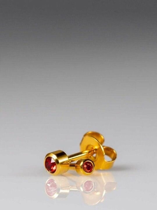 Серьги пусеты CAFLON, искусственный камень