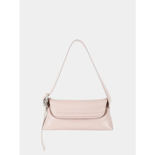 Сумка багет OSOI, фактура гладкая, black