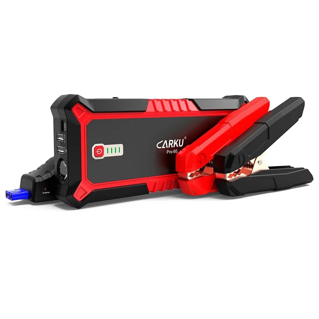 CARKU PRO-60 Пуско-Зарядное устройство с фонарем, аккумулятором Power Bank. для автомобиля, ПЗУ, джамп стартер — фото 1