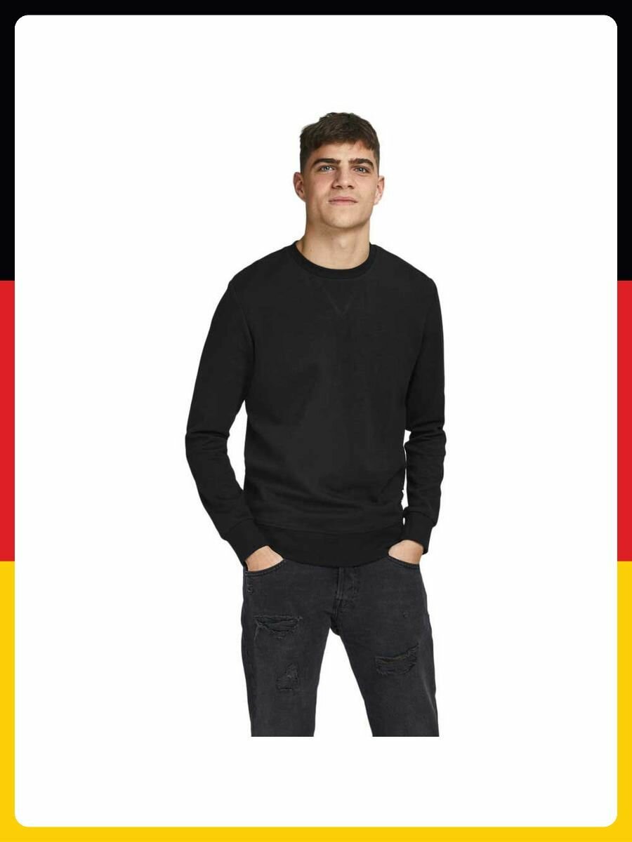 Свитшот спортивный Jack & Jones, размер .M, , черный